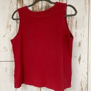 Christopher & Banks, Sleeveless Boat Neck Blouse. Size Large. In excellent cond!